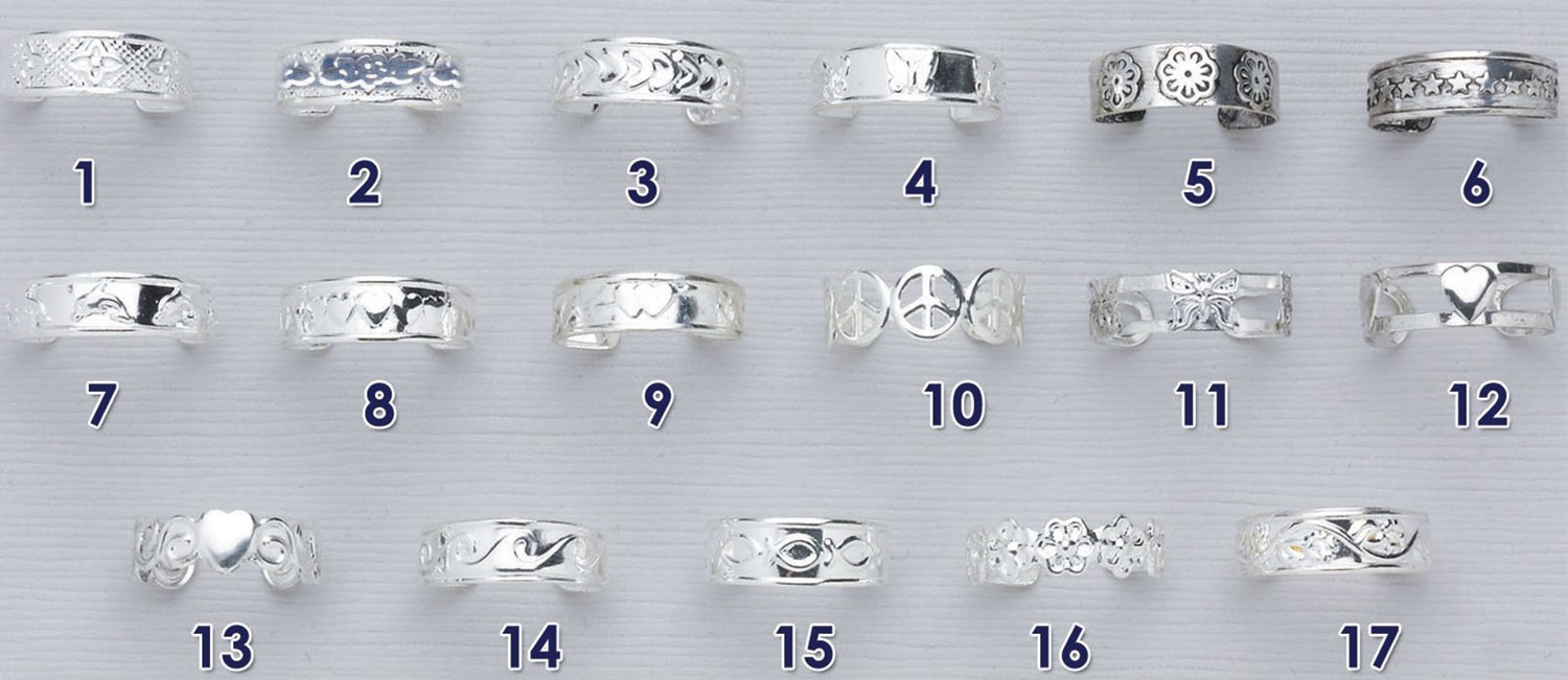 Silver Finished Toe-Ring