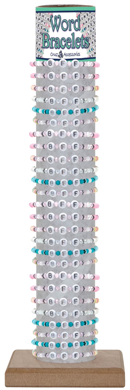 BFF With Fimo Disc Slide Knot Bracelet Assorted With Tube & Base
