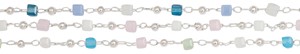 Mini Square Glass Bead Necklace Assorted