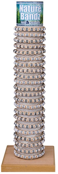 6MM Fimo Disc And Cord Adjustable Slide Knot Bracelet (B) Asst With Tube & Base