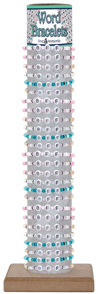 BFF With Fimo Disc Slide Knot Bracelet Assorted With Tube & Base