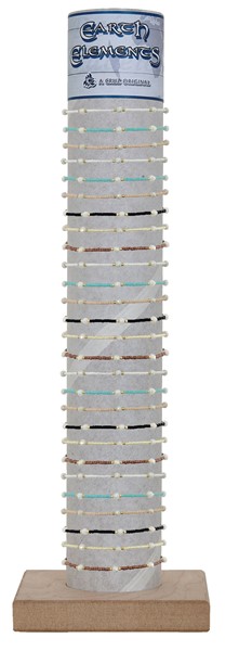 Adjustable Pearl & Mini Seed Bead Brac. Asst'd w/Tube & Base